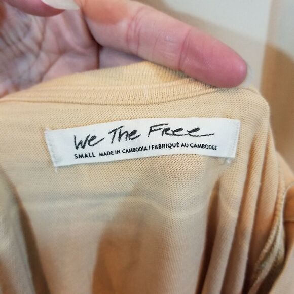 Free People Prosecco‎ Baja Stripe Long Sleeve Crewneck Tee Size Small - Picture 6 of 8